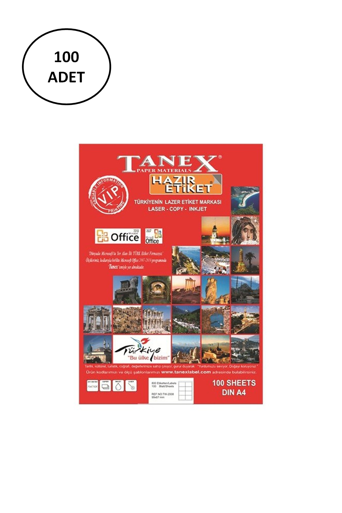 Tanex%20Tw-2096%20Lazer%20Etiket%2043X8.5%20Mm%20100%20Lü