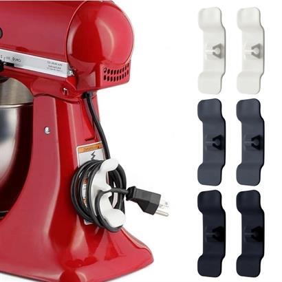 6’lı Pratik Kablo Toparlayıcı Yapışkanlı Klips Mutfak Air Fryer Kettle Kahve Tost Makinası