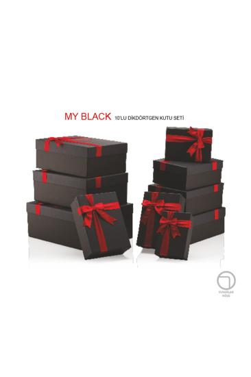 Gıpta My Black Dikdörtgen 10’Lu Hediye Kutusu Set 4-Bx50550-2161