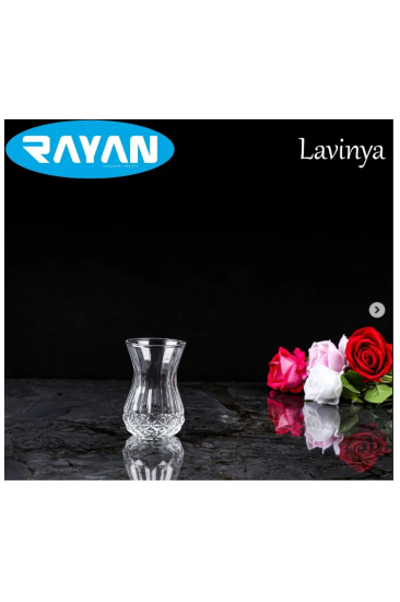 Lavinya 6’lı Kesme Çay Bardağı Royaleks-82632