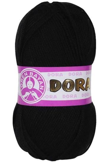 Dora El Örgü İpi Yünü 100 gr 999 Siyah