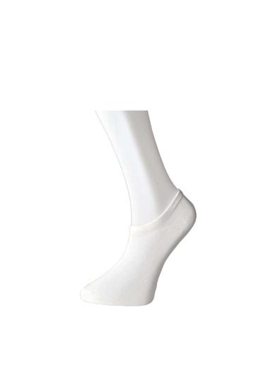 Beyaz Erkek Görünmez Çorap 6 çift