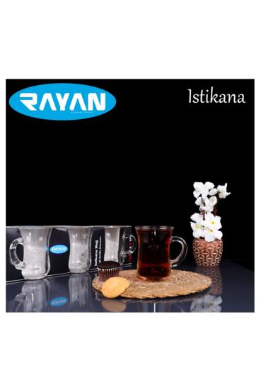 Rayan İstikana Mug 6’lı Kulplu Çay Bardağı