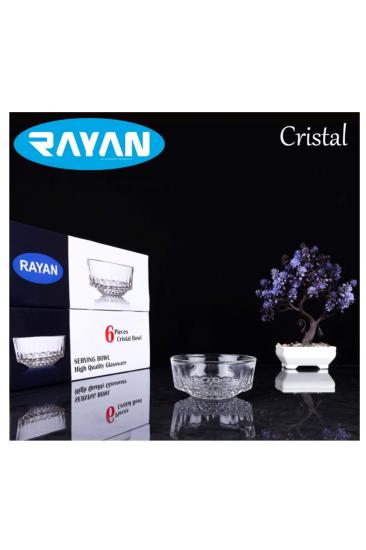 Rayan Cristal 6’lı Cam Kase