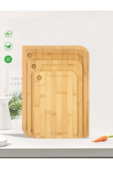 Rossel Premium 3’lü Bambu Kesim Panosu