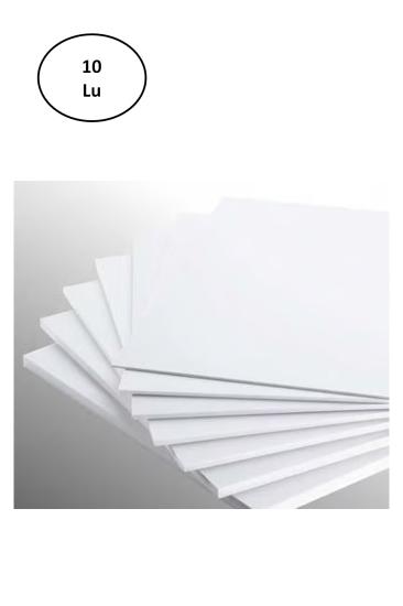 Masis 50X70 Cm.Maket Kartonu Beyaz 3Mm 10’Lu Paket