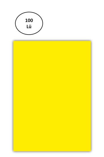 Sarf A4 Pvc Cilt Kapağı Opak Sarı 100’lü Paket