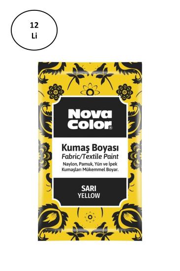 Nova Color 12 Gr Toz Kumaş Boyası Sarı Nc-900 12’li