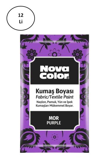 Nova Color Toz Kumaş Boyası Mor 12 Gr Nc-907 12’li