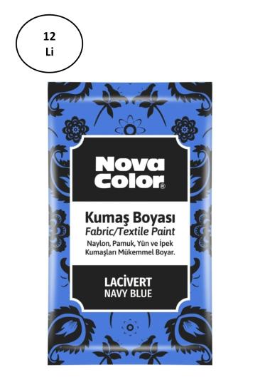 Nova Color Toz Kumaş Boyası Lacivert 12 Gr Nc-909 12’li