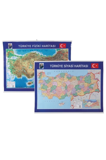 Gülpaş Türkiye Fiziki ve Siyasi Harita Çıtalı