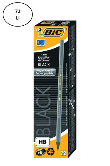 Bic Evolution Black HB Kurşun Kalem 72’li