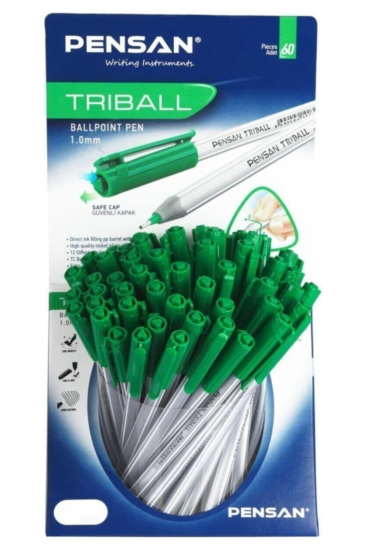 Pensan Triball Tükenmez Kalem Yeşil 60’lı