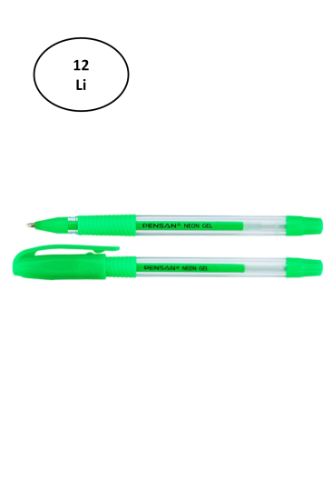 Pensan Neon Jel Kalem Yeşil 1 Mm 12’li