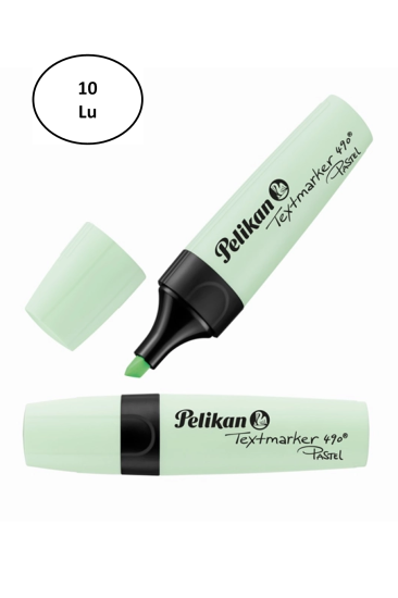 Pelikan 490 Pastel Fosforlu İşaretleme Kalemi Yeşil 10’lu