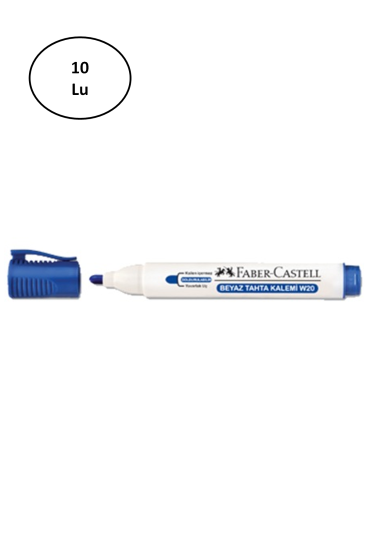 Faber Castell Beyaz Tahta Kalemi W20 Mavi 10’lu