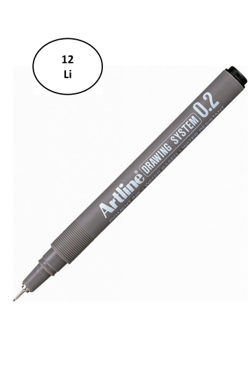 Artline 232 Çizim Kalemi 0.2 mm Siyah 12’li