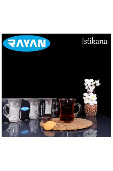 Rayan İstikana Kulplu Çay Bardağı