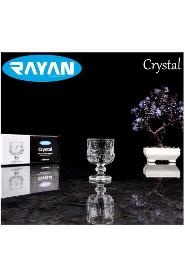 Rayan Crystal 6’lı Kahve Yanı Bardak